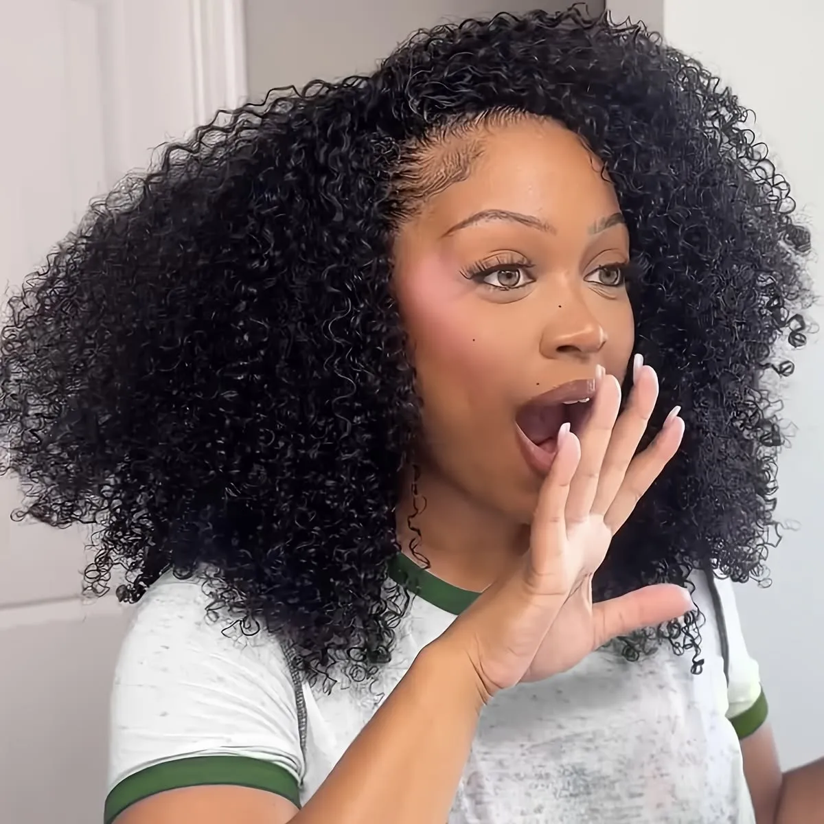 Half Wig Human Hair Glueless Wigs Upgrade 3 IN 1 Half Wig With Drawstring Seamless Clip Ins Flip Over Kinky Curly Human Hair No Glue No Lace For Women 180% Density 16 Inch
Half Wig Human Hair Glueless Wigs Upgrade 3 IN 1 Half Wig With Drawstring Seamless Clip Ins Flip Over Kinky Curly Human Hair No Glue No Lace For Women 180% Density 16 Inch