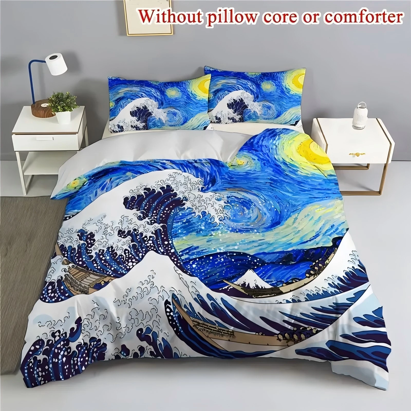 Oil painting retro style waves pattern printed Quilt cover set Soft Comfortable Bedding set Luxury Home Textiles Duvet Cover set
Oil painting retro style waves pattern printed Quilt cover set Soft Comfortable Bedding set Luxury Home Textiles Duvet Cover set