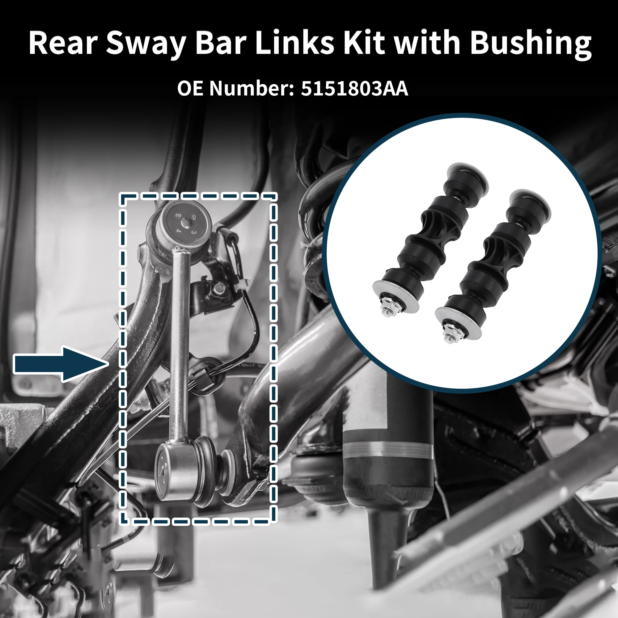 Тяги заднего стабилизатора UXCELL для DODGE CALIBER 2010-2012 No 5151803AA 2 шт.
Тяги заднего стабилизатора UXCELL для DODGE CALIBER 2010-2012 No 5151803AA 2 шт.
