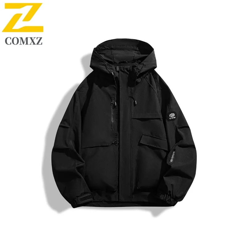 COMXZ Men Jacket Classics Hooded Outdoor Travel Riding Windproof Coat Casual Climbing Multi Pocket Wear Resistant Autumn Wear
COMXZ Men Jacket Classics Hooded Outdoor Travel Riding Windproof Coat Casual Climbing Multi Pocket Wear Resistant Autumn Wear