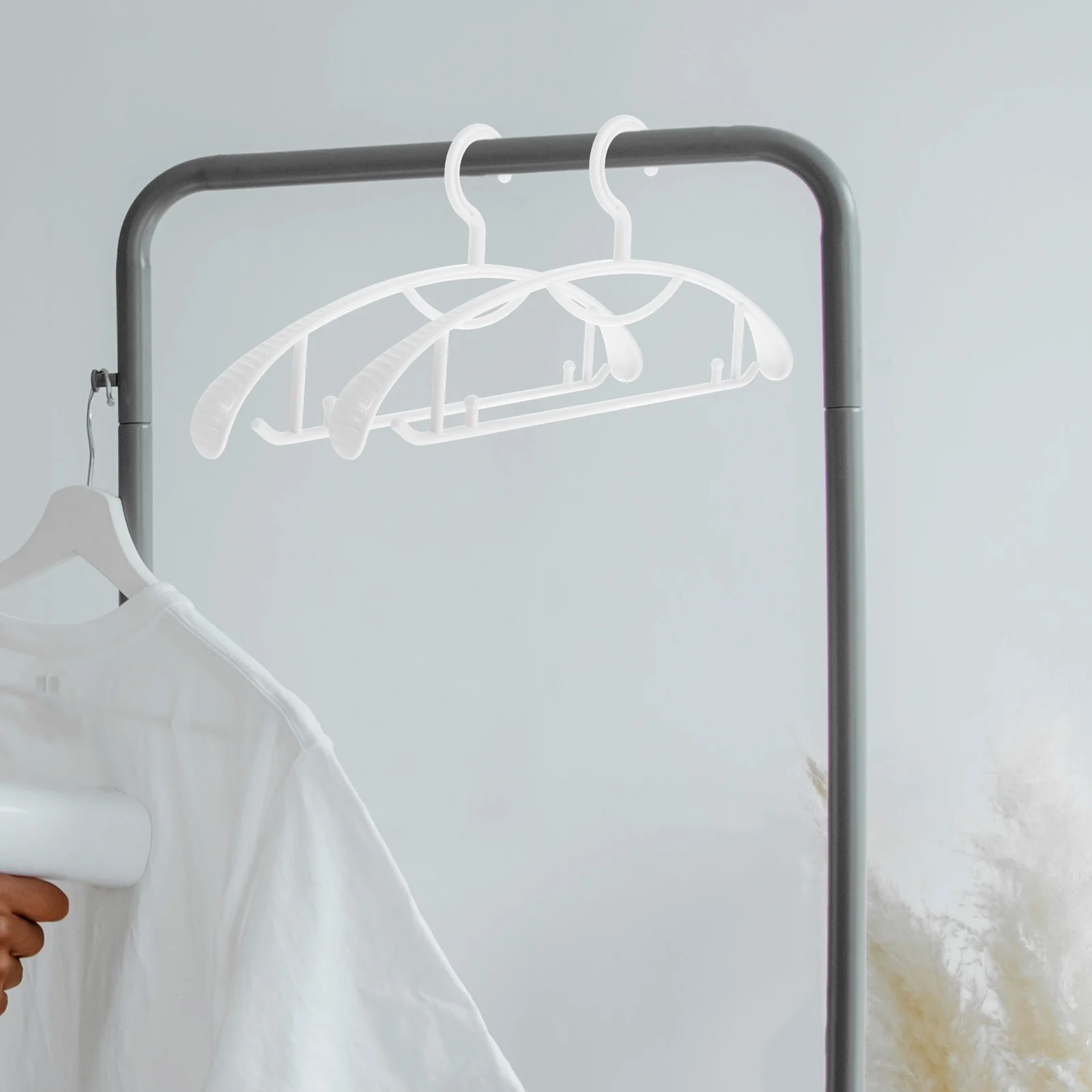 10Pcs Non-Slip Clothes Hangers Widened Plastic Heavy Duty Coat Racks Traceless Clothes Storage Organizers Widened Hangers
10Pcs Non-Slip Clothes Hangers Widened Plastic Heavy Duty Coat Racks Traceless Clothes Storage Organizers Widened Hangers