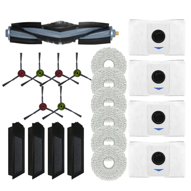 A03V Для Ecovacs Deebot X1S PRO Omni Turbo: Аксессуары для пылесоса – основная и боковые щетки, HEPA-фильтр, салфетка для влажной уборки, мешок для сбора пыли, запчасти (комплект А)
A03V Для Ecovacs Deebot X1S PRO Omni Turbo: Аксессуары для пылесоса – основная и боковые щетки, HEPA-фильтр, салфетка для влажной уборки, мешок для сбора пыли, запчасти (комплект А)