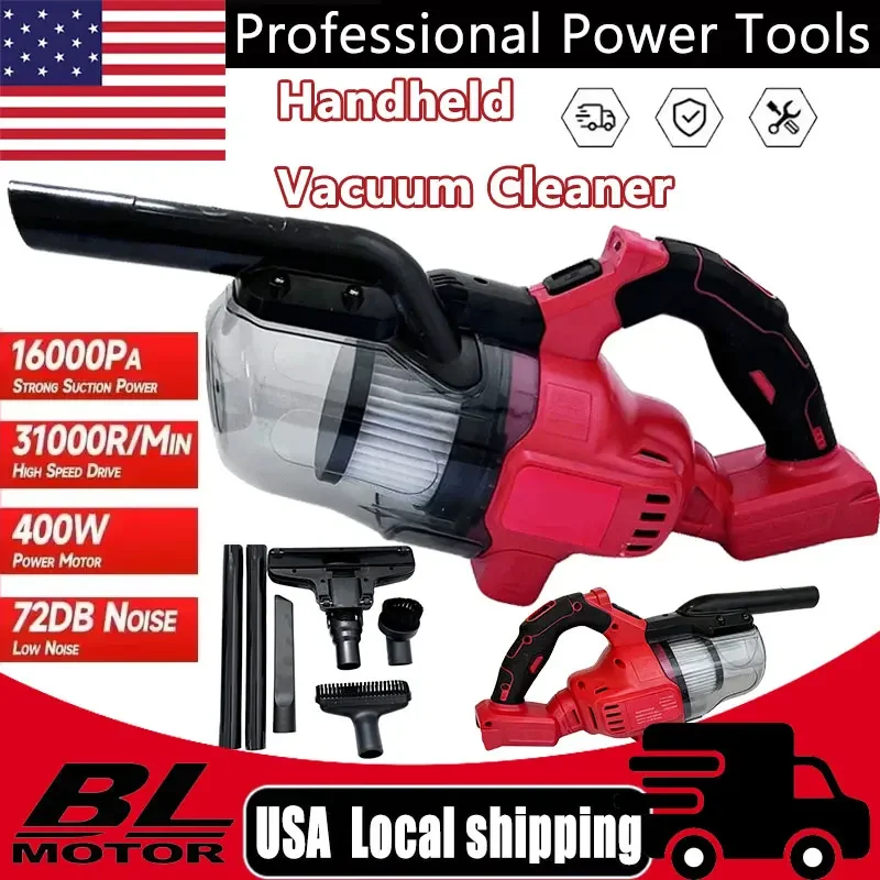 Cordless Vacuum Battery Handheld Vacuum Cleaner with 2Pcs Washable HEPA Filter for Home Pet Hair Car For Milwaukee 18V Battery
Cordless Vacuum Battery Handheld Vacuum Cleaner with 2Pcs Washable HEPA Filter for Home Pet Hair Car For Milwaukee 18V Battery