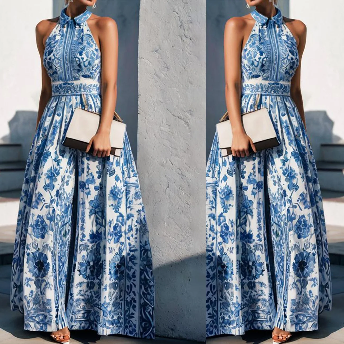 2025 summer and autumn European and American new printed sleeveless dress long skirt women's elegant vest skirt
2025 summer and autumn European and American new printed sleeveless dress long skirt women's elegant vest skirt