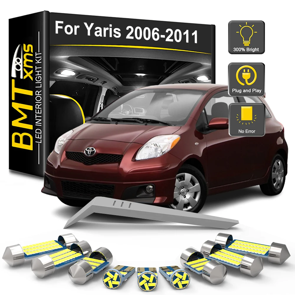 BMTxms 9 шт. Canbus для Toyota Yaris 2006 2007 2008 2009 2010 2011 автомобильный светодиодный комплект внутренней лампы автомобиля внутренний купол багажника
BMTxms 9 шт. Canbus для Toyota Yaris 2006 2007 2008 2009 2010 2011 автомобильный светодиодный комплект внутренней лампы автомобиля внутренний купол багажника