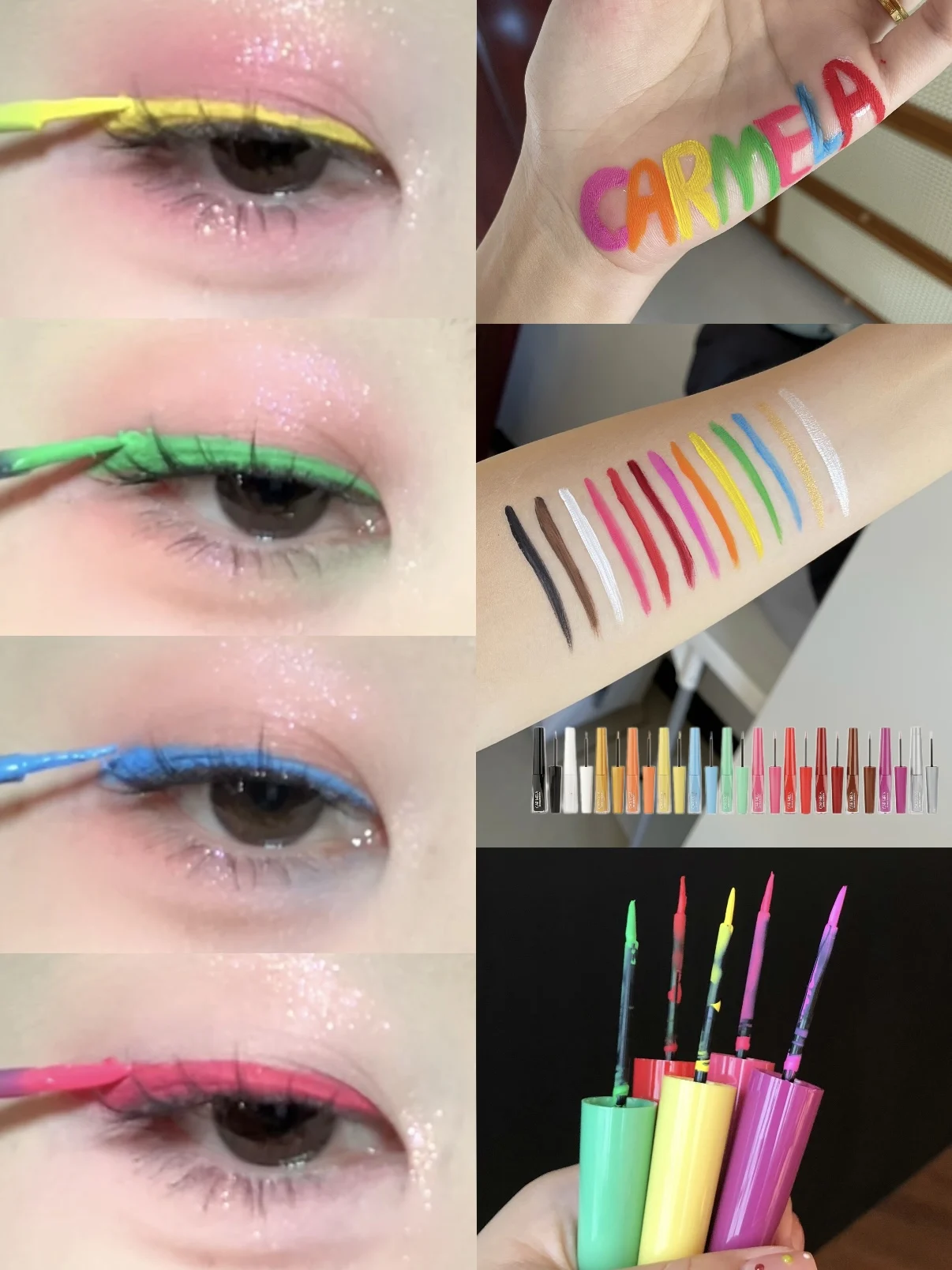 Carmela Colorful Liquid Eyeliner Waterproof Sweatproof Longlasting Fine Delineat For Stage Makeup Red Blue
Carmela Colorful Liquid Eyeliner Waterproof Sweatproof Longlasting Fine Delineat For Stage Makeup Red Blue