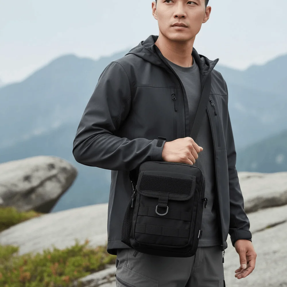 Large Capacity Nylon Chest Bag Minimalist Wear-Resistant Men's Multi-functional Sports Satchel Adjustable Strap Solid Color
Large Capacity Nylon Chest Bag Minimalist Wear-Resistant Men's Multi-functional Sports Satchel Adjustable Strap Solid Color