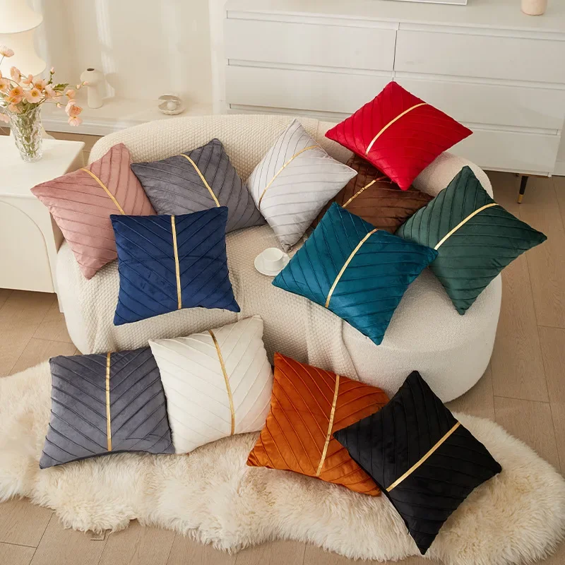 New 1PC Nordic Gold Thread Dutch Velvet Sofa Pillow Set Napping Pillow Back Cushion Cushion Bedside Home Bedding Decorations
New 1PC Nordic Gold Thread Dutch Velvet Sofa Pillow Set Napping Pillow Back Cushion Cushion Bedside Home Bedding Decorations