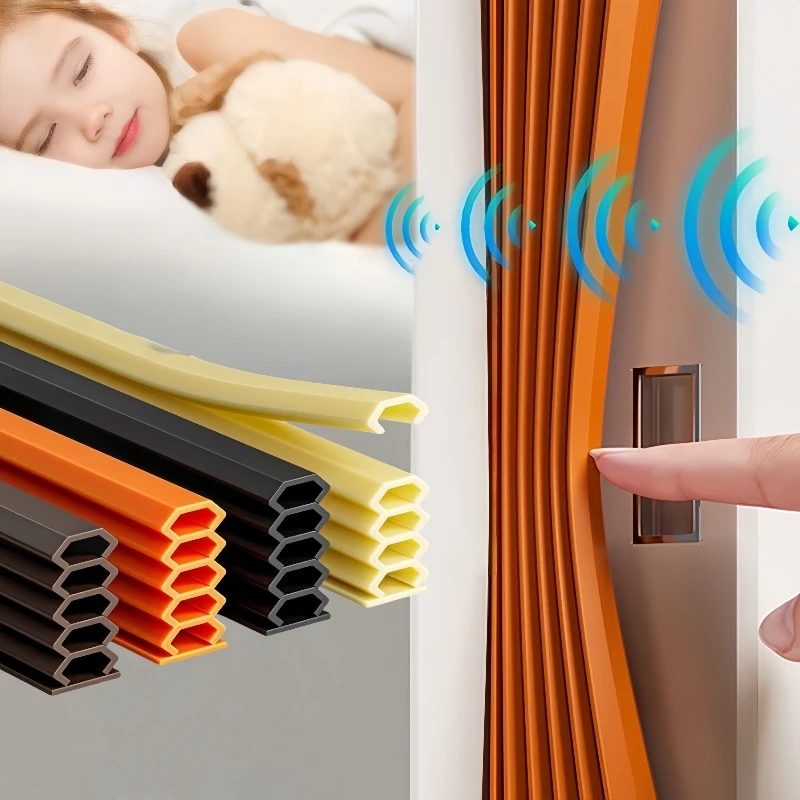 New Door Gap Seal Strip Silicone Self-adhesive Draft Stopper Tape Soundproof Weather Stripping Insulation Noise Sealing Strip
New Door Gap Seal Strip Silicone Self-adhesive Draft Stopper Tape Soundproof Weather Stripping Insulation Noise Sealing Strip