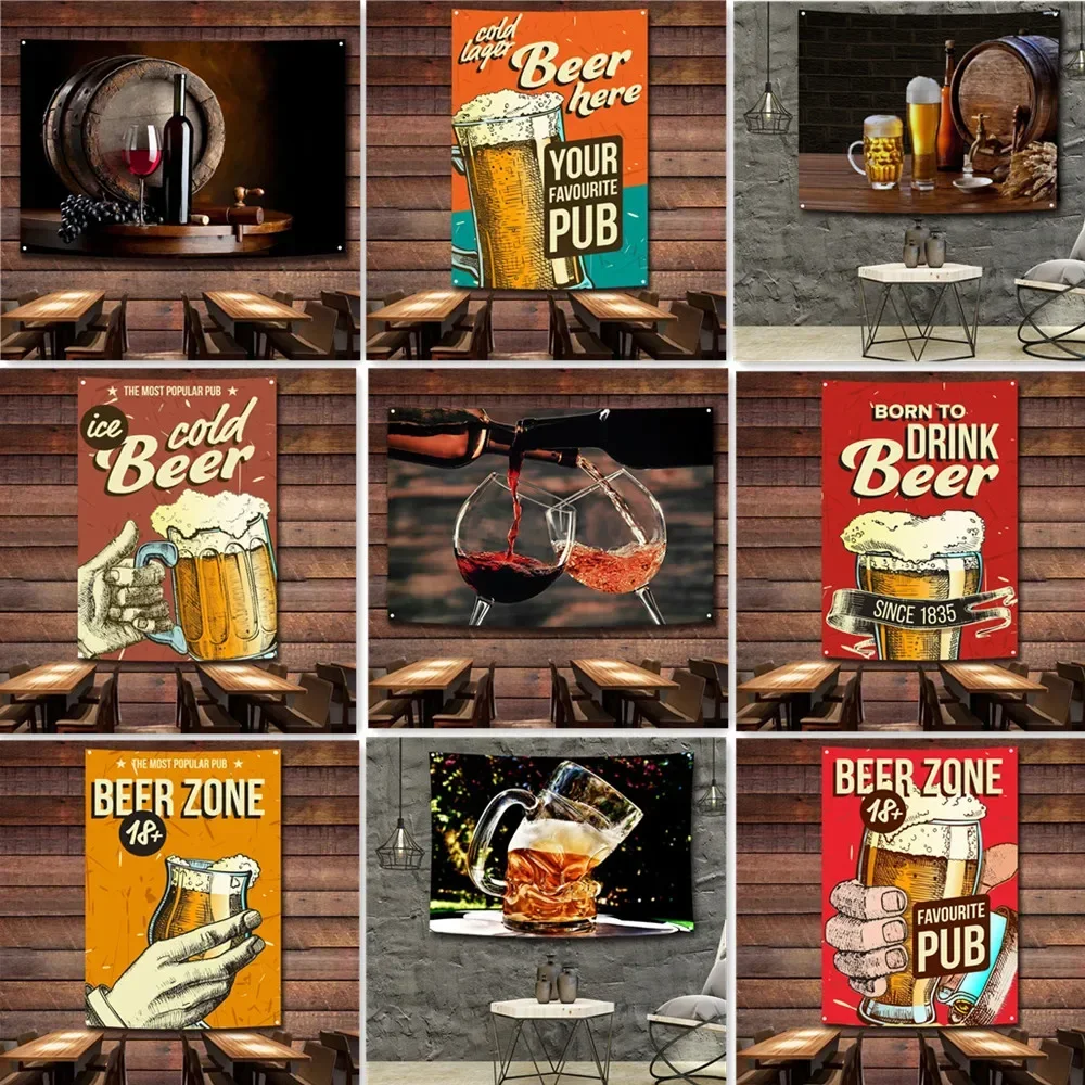 Vintage Ice Cold Beer Wine Art Posters Wall Hanging Flag Tapestry Wall Painting Bar Cafe Pub Club Man Cave Home Decor Banner
Vintage Ice Cold Beer Wine Art Posters Wall Hanging Flag Tapestry Wall Painting Bar Cafe Pub Club Man Cave Home Decor Banner