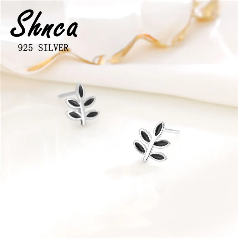 925 Sterling Silver Vintage New Black Leaves Charms Stud Earrings For Women Girl High Quality Jewelry Gift XE186
925 Sterling Silver Vintage New Black Leaves Charms Stud Earrings For Women Girl High Quality Jewelry Gift XE186