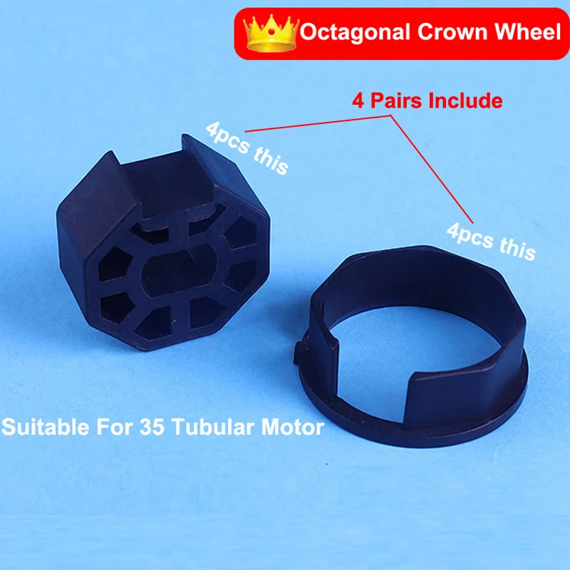 Совершенно новые 4 пары/упак. восьмиугольное коронное колесо, подходящее для 35 аксессуаров для трубчатых двигателей для электрических штор или роликовых жалюзи
Совершенно новые 4 пары/упак. восьмиугольное коронное колесо, подходящее для 35 аксессуаров для трубчатых двигателей для электрических штор или роликовых жалюзи
