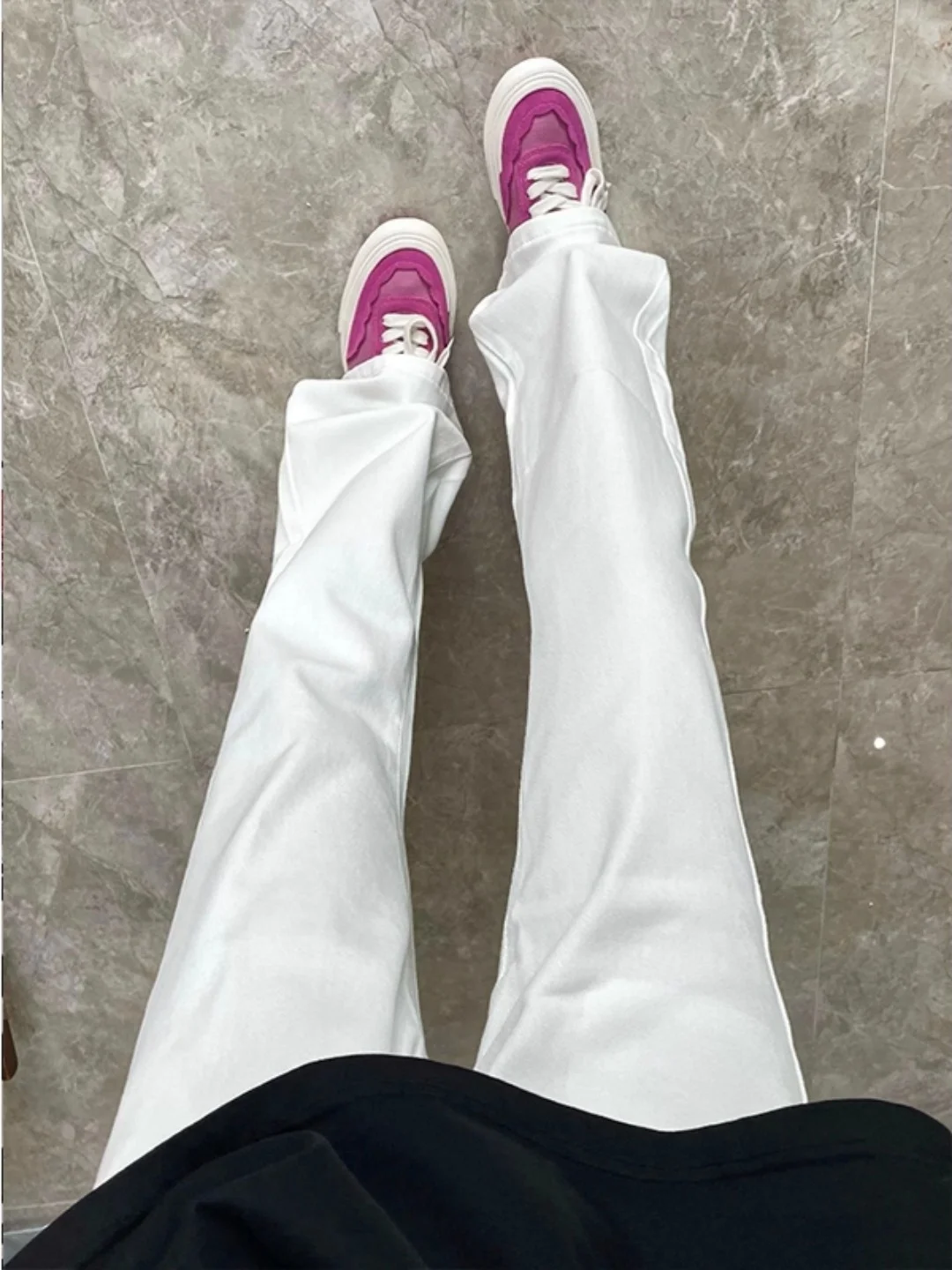 White Flared Jeans Men's Thiened Fce High Waist American Sle Straight Leg Jeans Winter Casual Cotton Polyester Blend
White Flared Jeans Men's Thiened Fce High Waist American Sle Straight Leg Jeans Winter Casual Cotton Polyester Blend