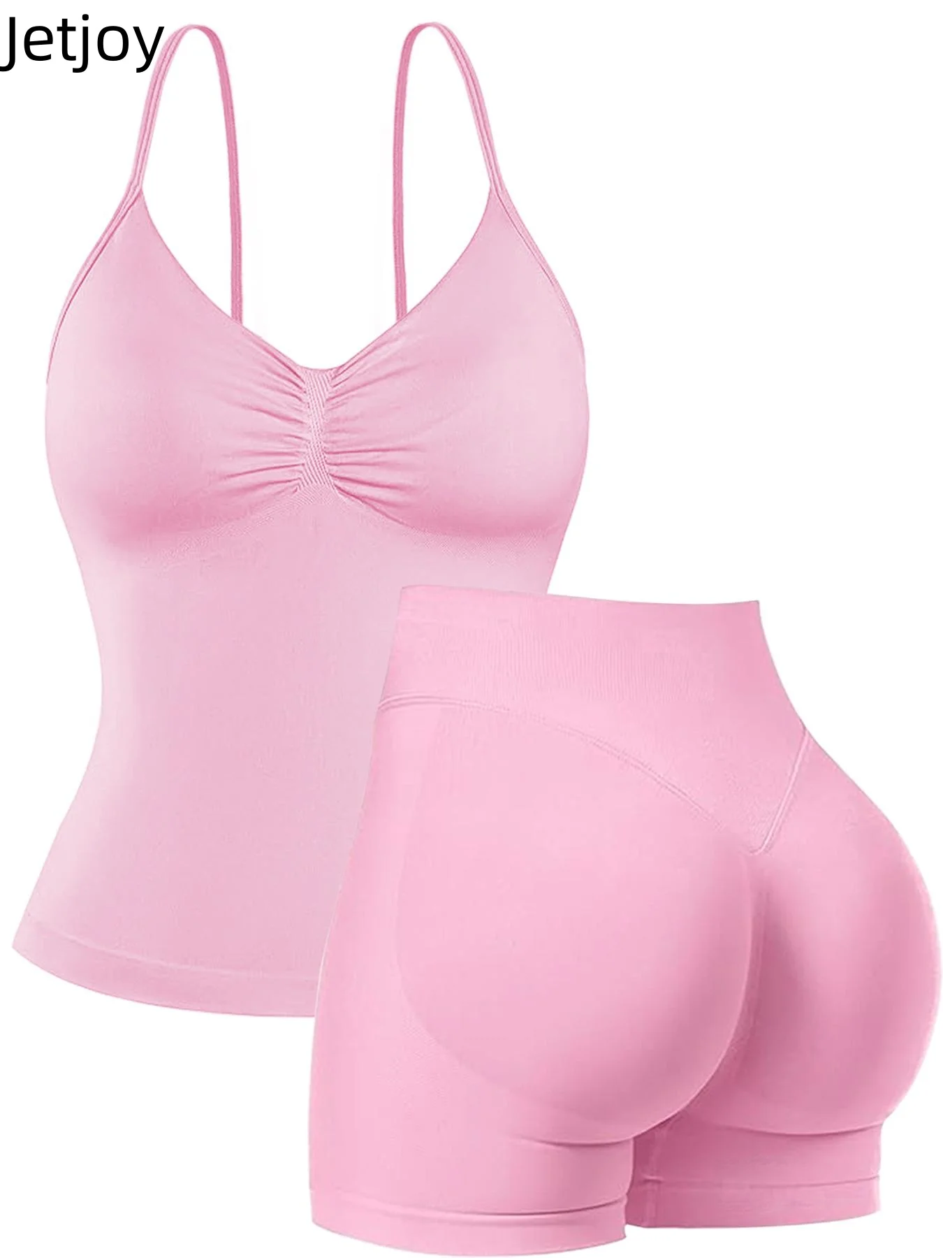 Women's Sportswear Sling Pleated Sports Bra Tank Top + Hip Lifting Sports Shorts Self Detachable With Bra Pads Sling Adjustable
Women's Sportswear Sling Pleated Sports Bra Tank Top + Hip Lifting Sports Shorts Self Detachable With Bra Pads Sling Adjustable