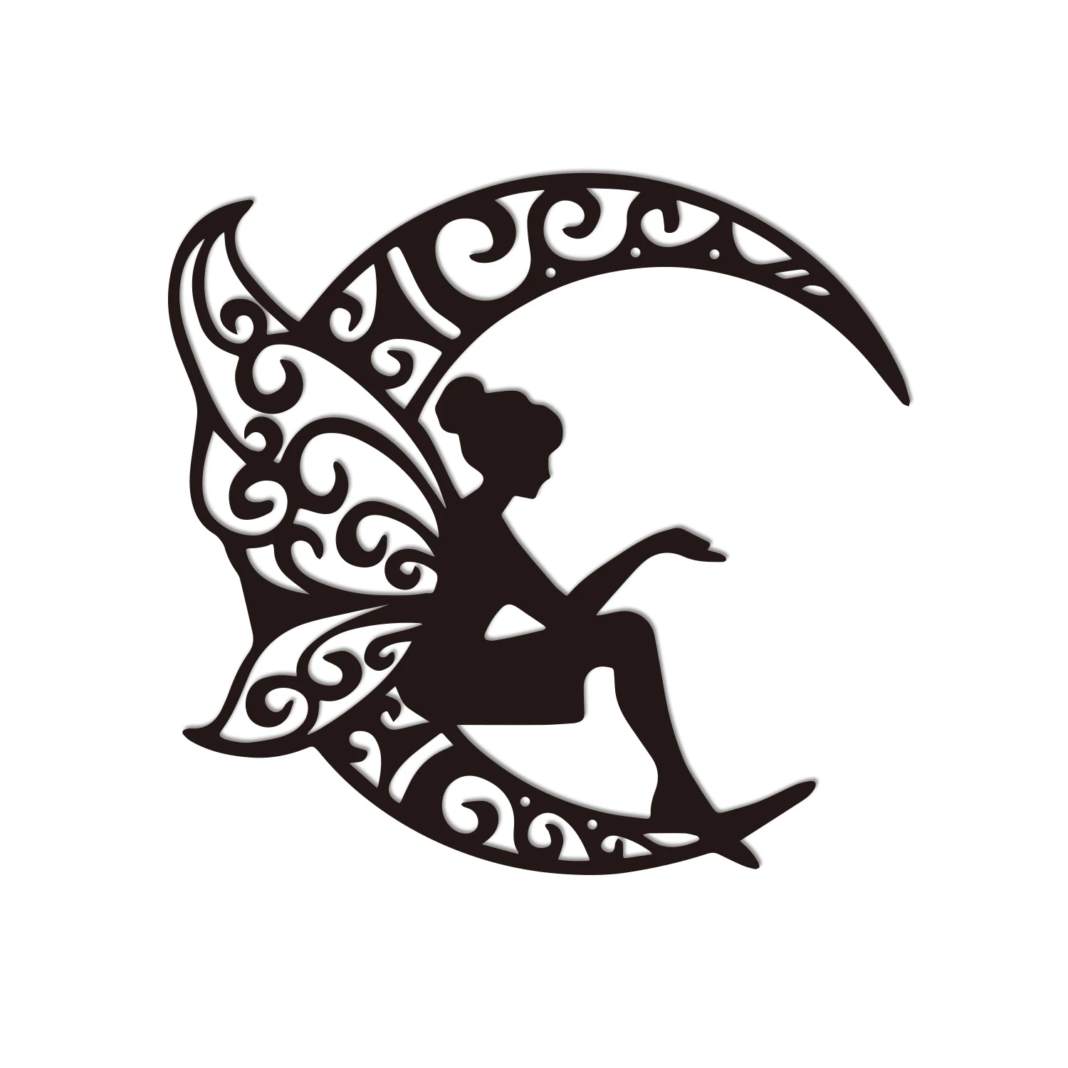 Metal Wall Art, Iron Art Fairy And Moon Wall Decor Metal Fairy Hanging Statue For Bedroom Living Room Kitchen
Metal Wall Art, Iron Art Fairy And Moon Wall Decor Metal Fairy Hanging Statue For Bedroom Living Room Kitchen