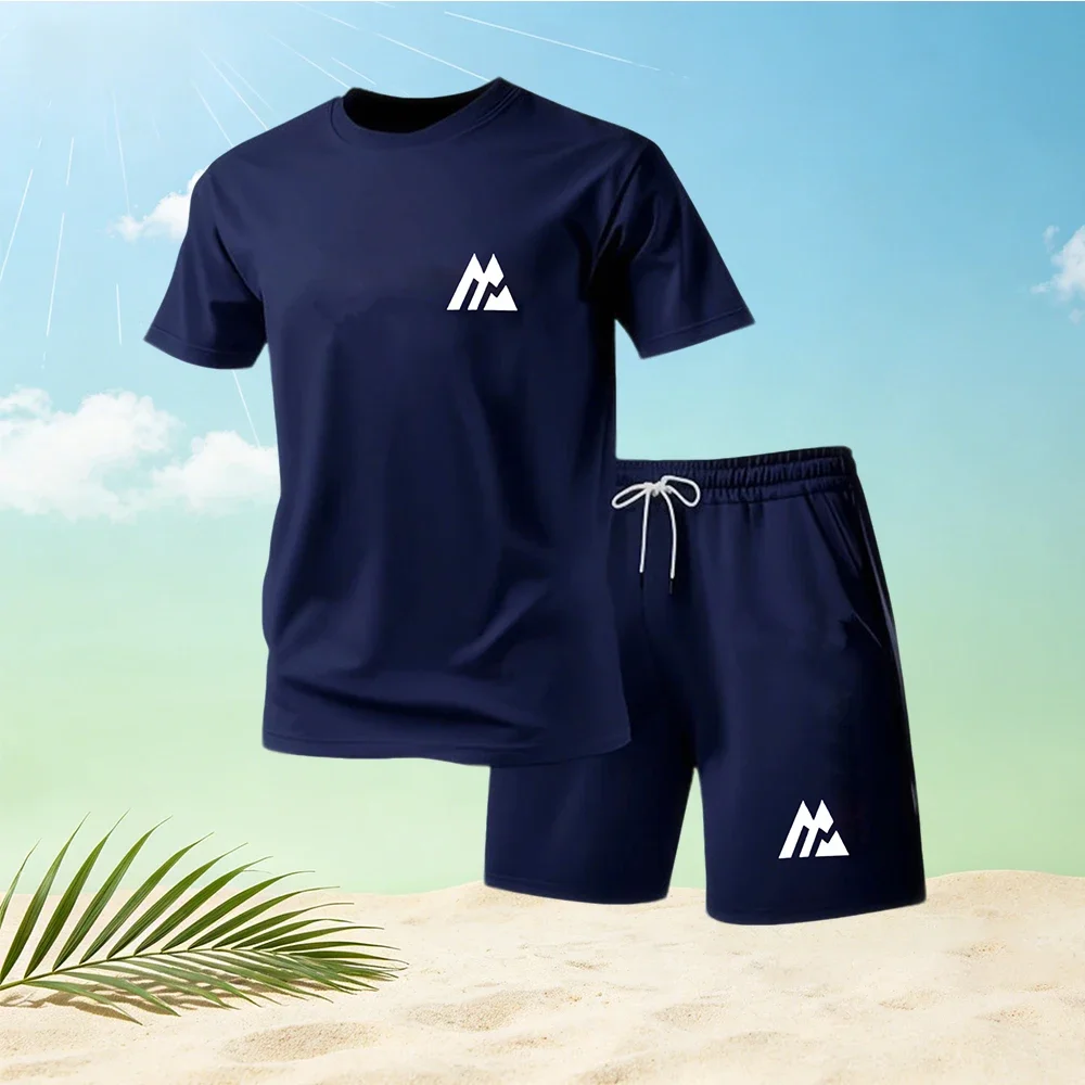 Hot Sale New Summer Men's Fashion Street Short Sleeve T-Shirt + Shorts Set Round Neck Quick Dry Running Sportswear 2 Piece
Hot Sale New Summer Men's Fashion Street Short Sleeve T-Shirt + Shorts Set Round Neck Quick Dry Running Sportswear 2 Piece