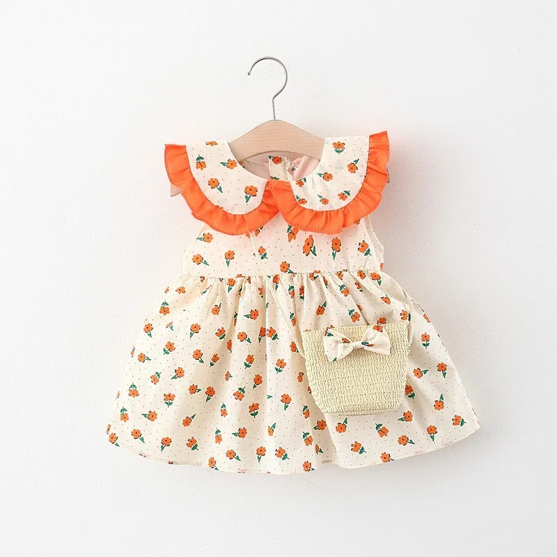 New Clothes Girls 0-3y Summer cotton Sleeveless printing w/bag dress flower princess 73-100 children kids clothing baby lovely
New Clothes Girls 0-3y Summer cotton Sleeveless printing w/bag dress flower princess 73-100 children kids clothing baby lovely