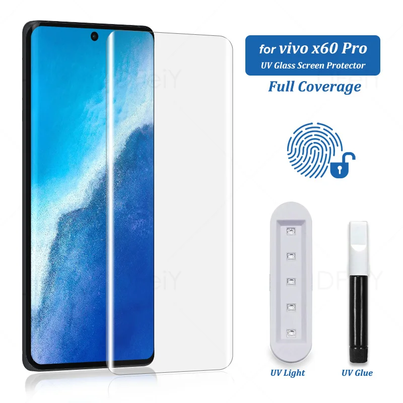 UV Screen Protector For vivo X60 Pro Tempered Glass Film Full Screen Glue For vivo X50 X60 Pro+ iQOO 5 Pro Full Cover UV Glass
UV Screen Protector For vivo X60 Pro Tempered Glass Film Full Screen Glue For vivo X50 X60 Pro+ iQOO 5 Pro Full Cover UV Glass