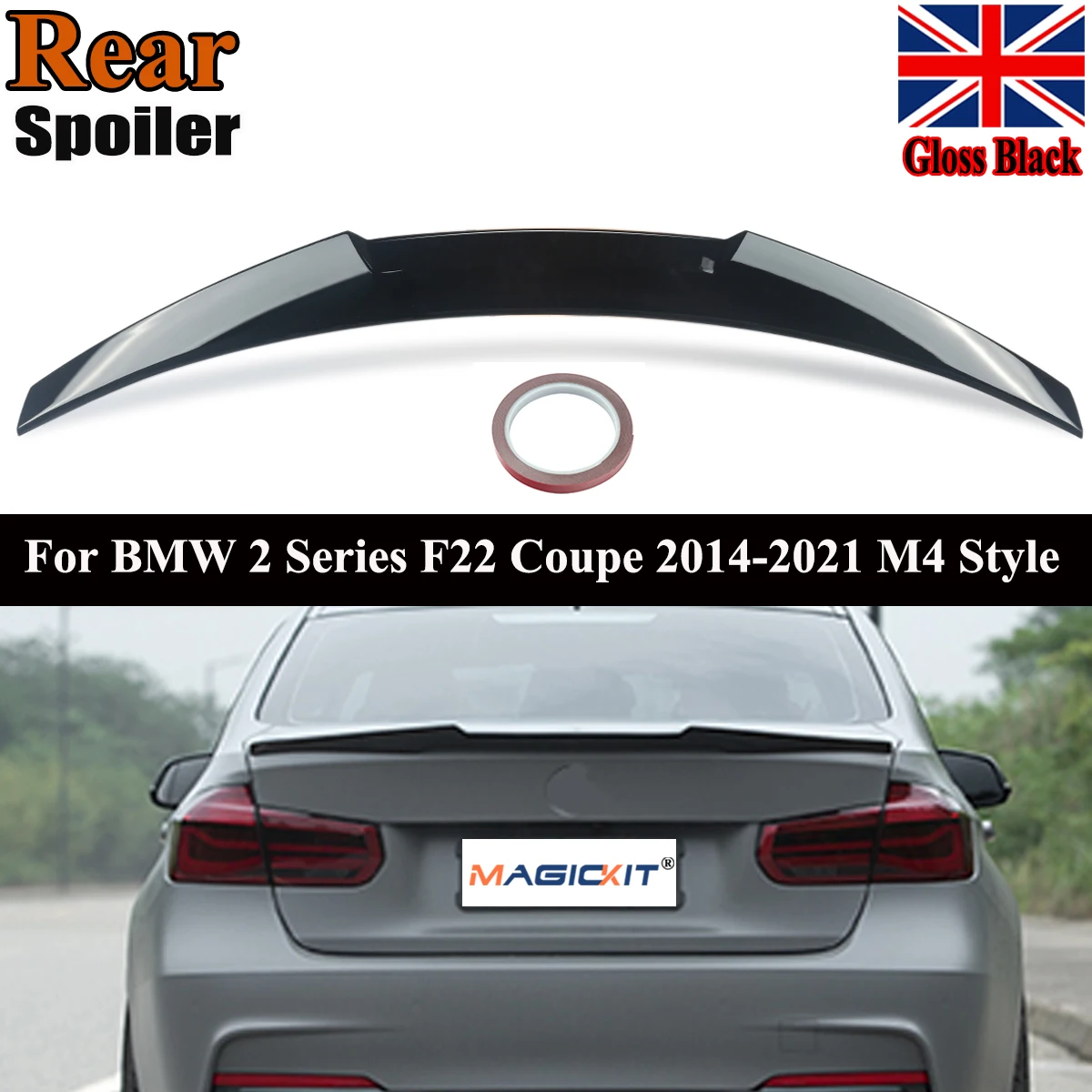 Gloss Black M4 Style Rear Spoiler Trunk Lip Wing For 2014-2018 BMW F22 240i M2 F87 Coupe Rear Tail Wings Magickit
Gloss Black M4 Style Rear Spoiler Trunk Lip Wing For 2014-2018 BMW F22 240i M2 F87 Coupe Rear Tail Wings Magickit