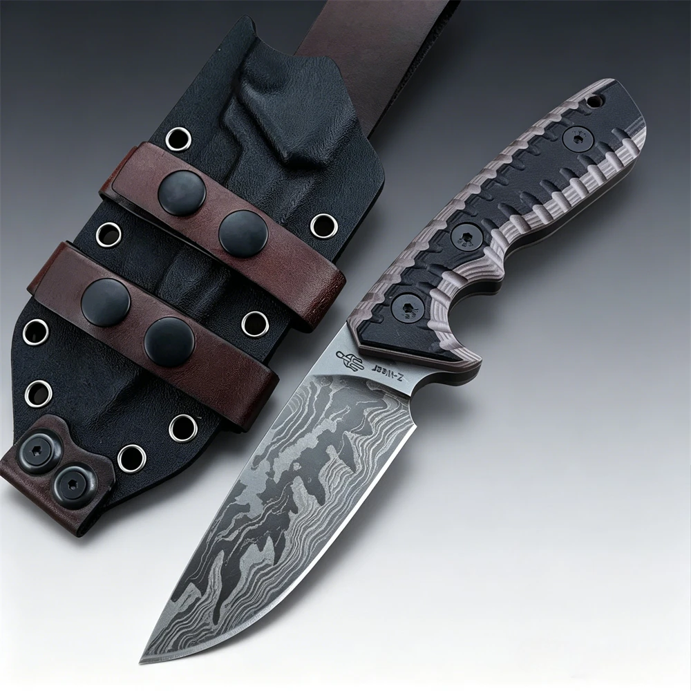 M27 Outdoor Fixed Blade EDC Knife, 9Cr18MoV Anti-Corrosion Blade with Non-Slip G10 Handle for Survival Hunting Camping Knives
M27 Outdoor Fixed Blade EDC Knife, 9Cr18MoV Anti-Corrosion Blade with Non-Slip G10 Handle for Survival Hunting Camping Knives
