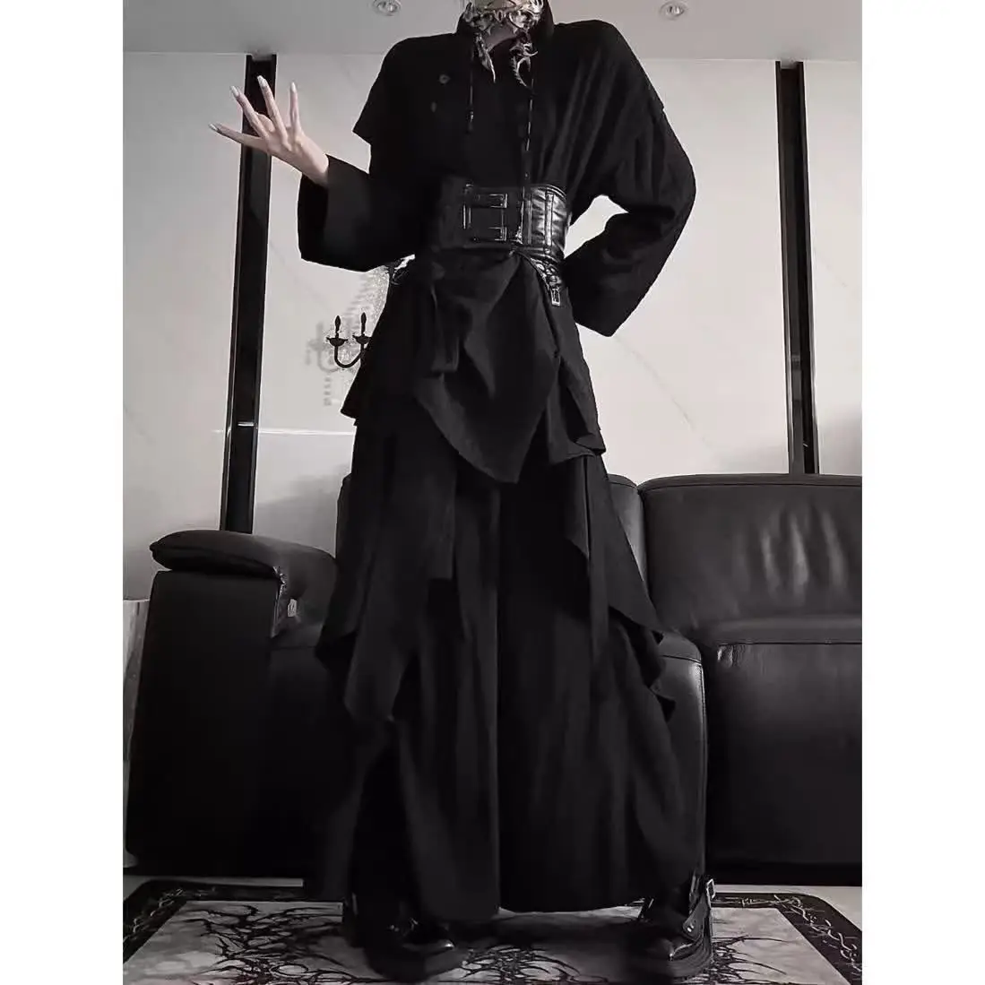 Chinese Style Long Sleeved Slanted Strap Top Shirt Vintage Bisex y2k Fashion Outfits Trendy Cool Niche Dark Black Costume New
Chinese Style Long Sleeved Slanted Strap Top Shirt Vintage Bisex y2k Fashion Outfits Trendy Cool Niche Dark Black Costume New