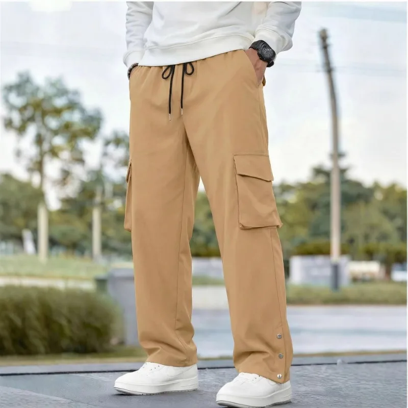 Мужские брюки-карго с завязками на талии, множеством карманов, на пуговицах, повседневные, в стиле стритвир
Мужские брюки-карго с завязками на талии, множеством карманов, на пуговицах, повседневные, в стиле стритвир