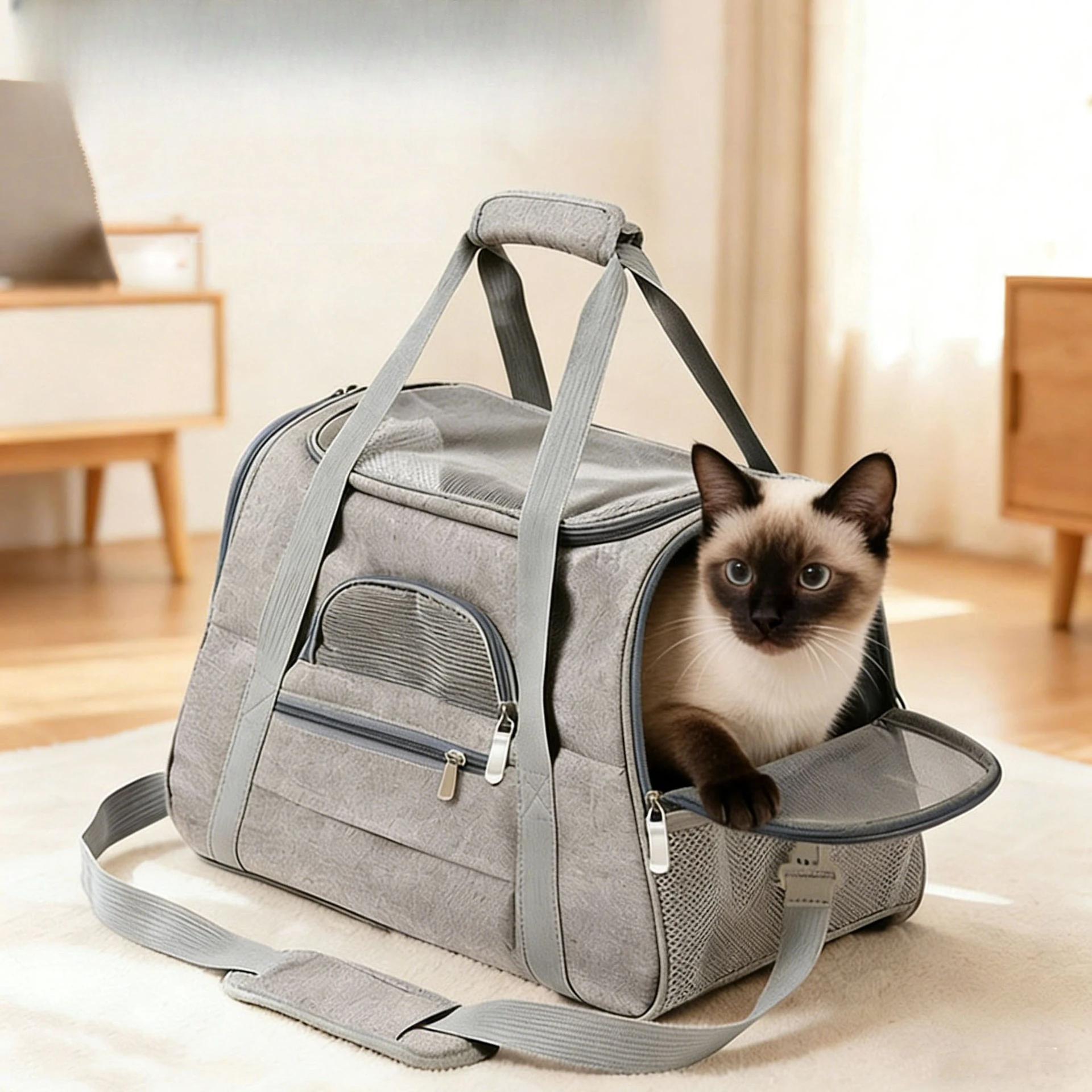 Handheld pet bag dog bag portable outdoor bag breathable cat bag outdoor folding car small pet bag cat bag
Handheld pet bag dog bag portable outdoor bag breathable cat bag outdoor folding car small pet bag cat bag