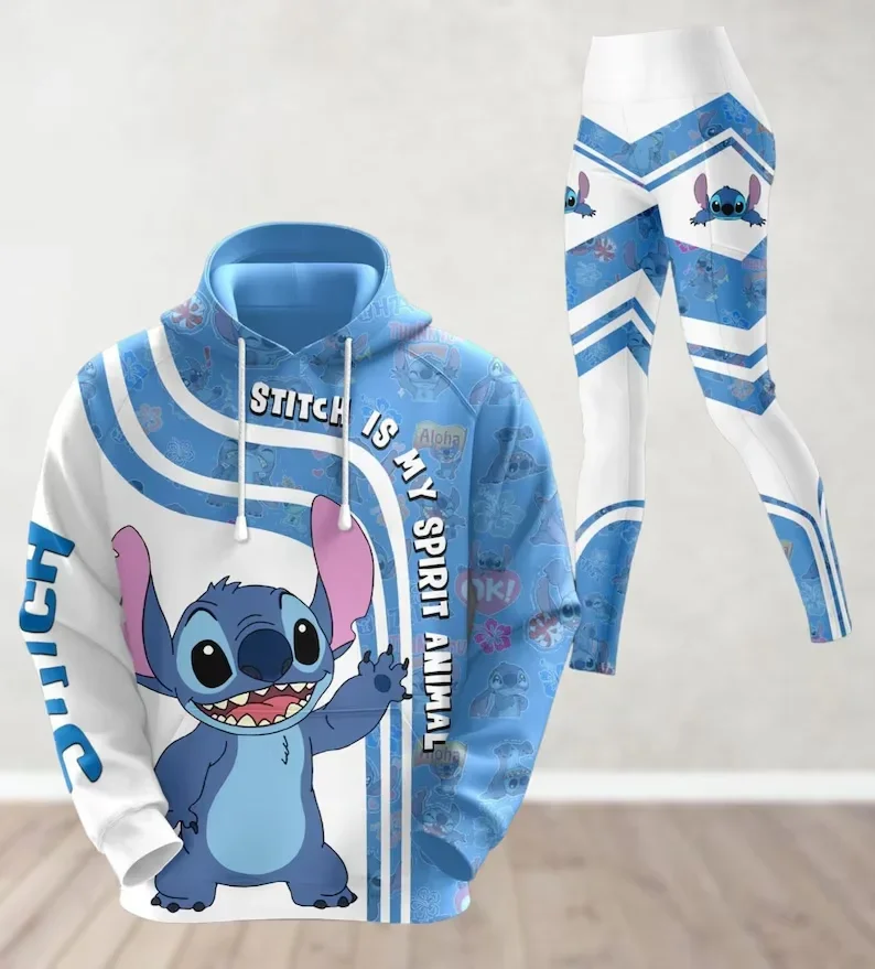 Cute Stitch Sportswear Women Two-Piece Set Fitness Tracksuit Fashion 3D Print Lilo Stitch Annie Costumes Jogger Hoodie Leggings
Cute Stitch Sportswear Women Two-Piece Set Fitness Tracksuit Fashion 3D Print Lilo Stitch Annie Costumes Jogger Hoodie Leggings