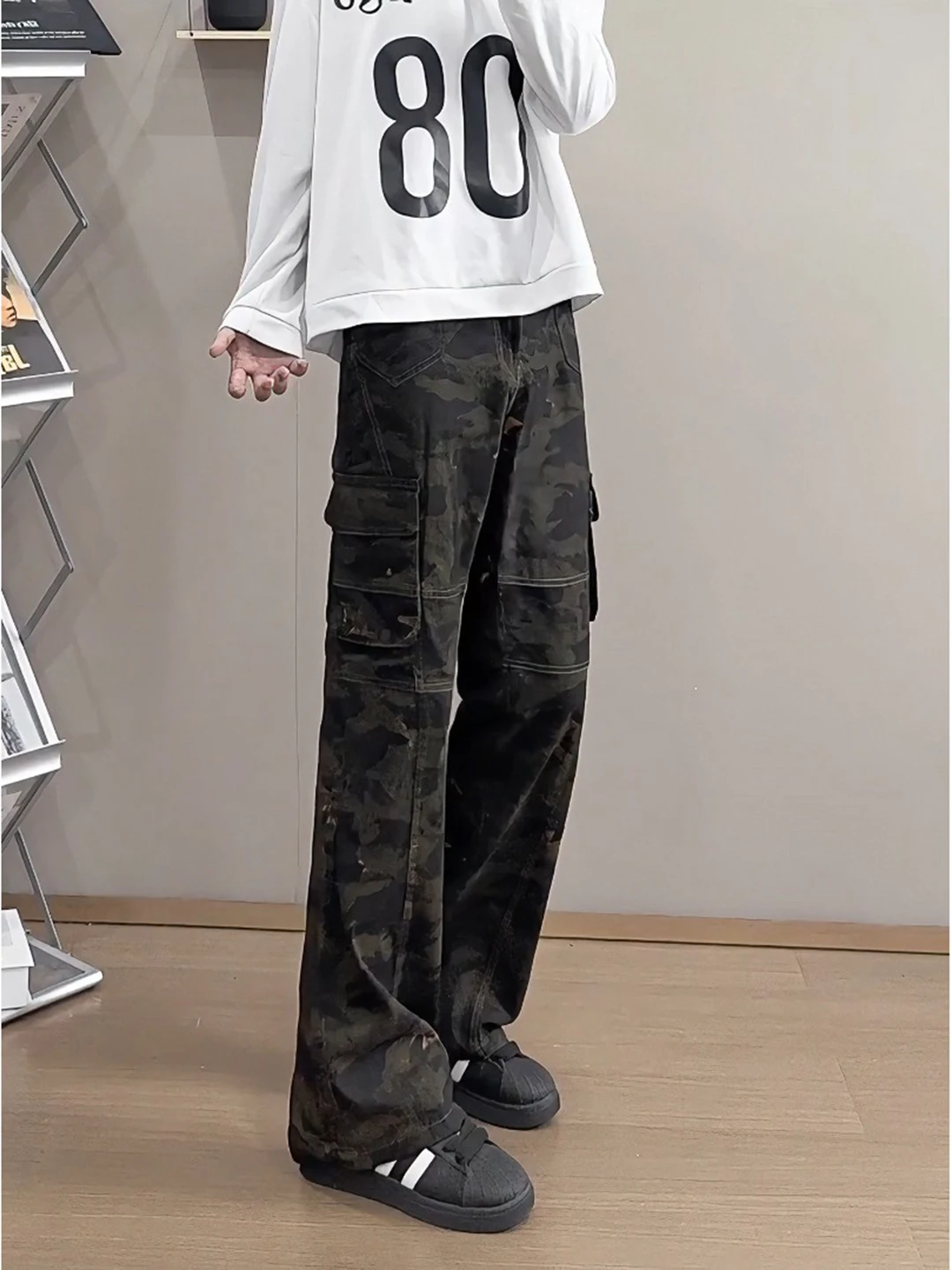 Cleanfit Camouflage Workwear Pants Men's Autumnal American Street Elastic Denim Micro-flared Waed Jeans Sli Straight Leg
Cleanfit Camouflage Workwear Pants Men's Autumnal American Street Elastic Denim Micro-flared Waed Jeans Sli Straight Leg