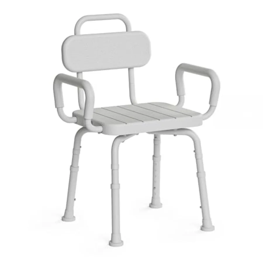 360 Swivel Shower Chair for Inside Shower with Removable Arms Back Adjustable Height Rotating Bath Stool for Seniors and Disabl
360 Swivel Shower Chair for Inside Shower with Removable Arms Back Adjustable Height Rotating Bath Stool for Seniors and Disabl