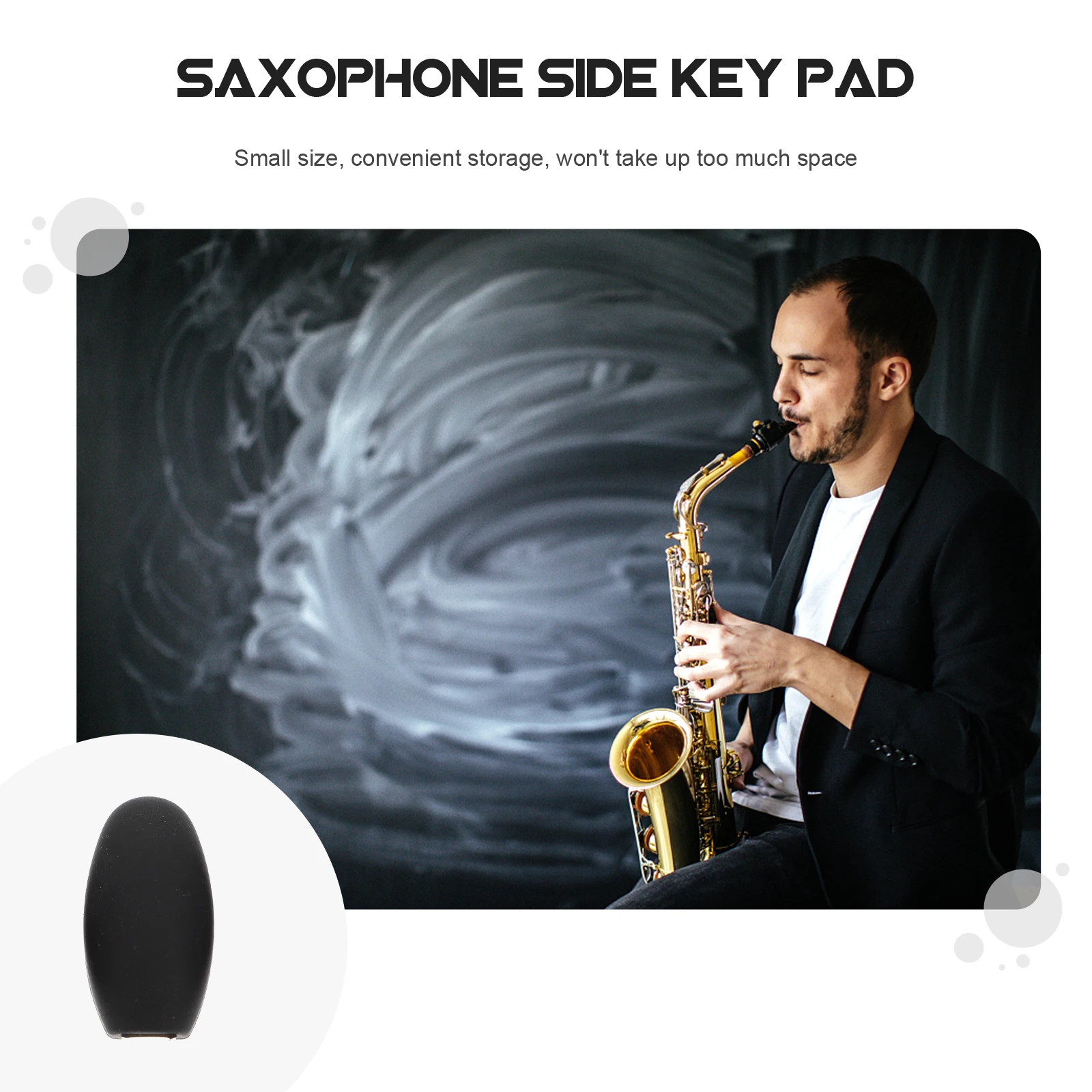 3Pcs Saxophone Side Key Pads Creative Simple Design Fits Perfectly on Saxophone Ensures Smooth Operation Ideal for Daily Use
