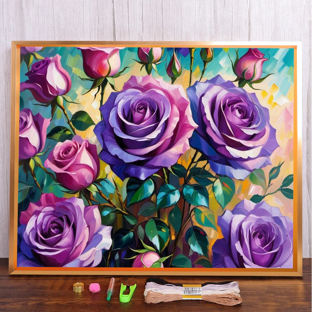 Rose Flower Pre-Printed Cross-Stitch Complete Kit DIY Embroidery Knitting Handmade Painting Handicraft Sales Different Design
Rose Flower Pre-Printed Cross-Stitch Complete Kit DIY Embroidery Knitting Handmade Painting Handicraft Sales Different Design