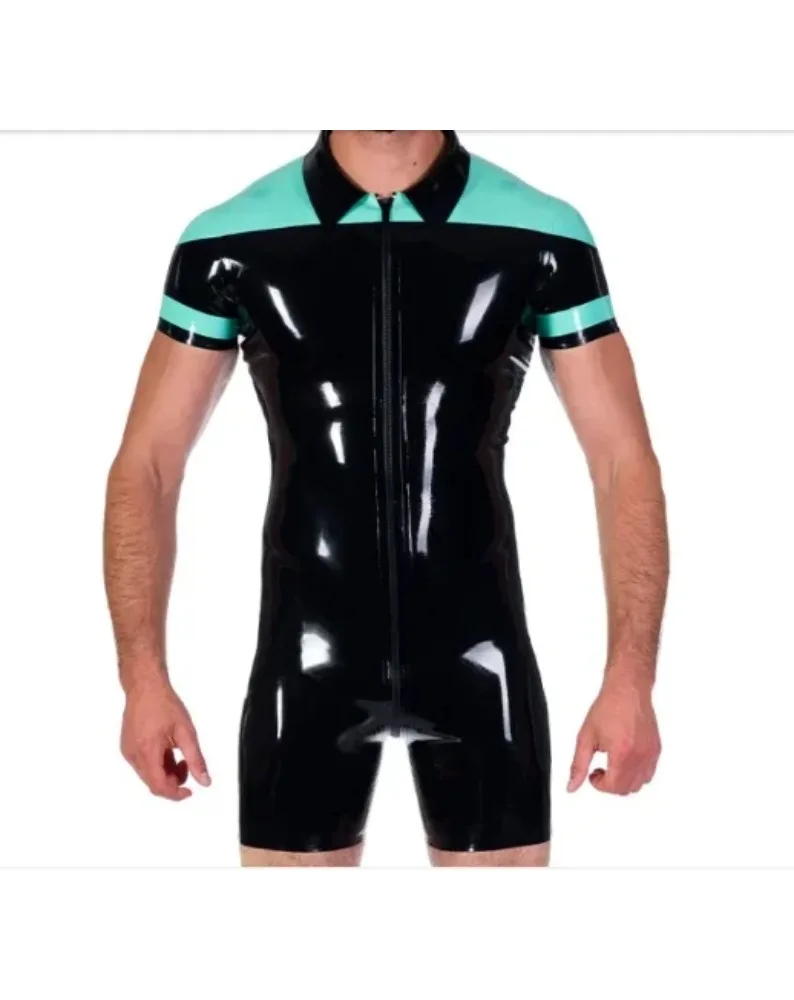 customized 100% Latex Rubber Blue&Black Catsuit Fitness clothing handmade Suit Zipper 0.45MM cosplay
customized 100% Latex Rubber Blue&Black Catsuit Fitness clothing handmade Suit Zipper 0.45MM cosplay
