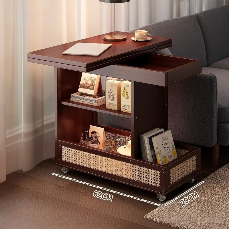Side table coffee table foldable mobile sofa side cabinet small apartment folding cart living room rack
Side table coffee table foldable mobile sofa side cabinet small apartment folding cart living room rack