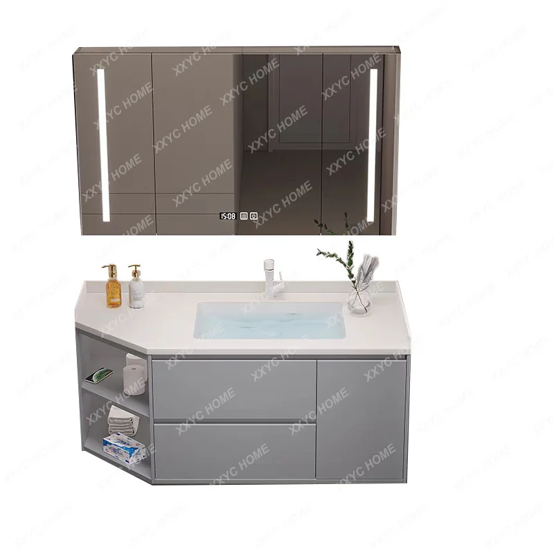 Stainless Steel Modern Minimalist Bathroom Cabinet Assembled Cabinet Smart Mirror Cabinet Bathroom Washbasin
Stainless Steel Modern Minimalist Bathroom Cabinet Assembled Cabinet Smart Mirror Cabinet Bathroom Washbasin
