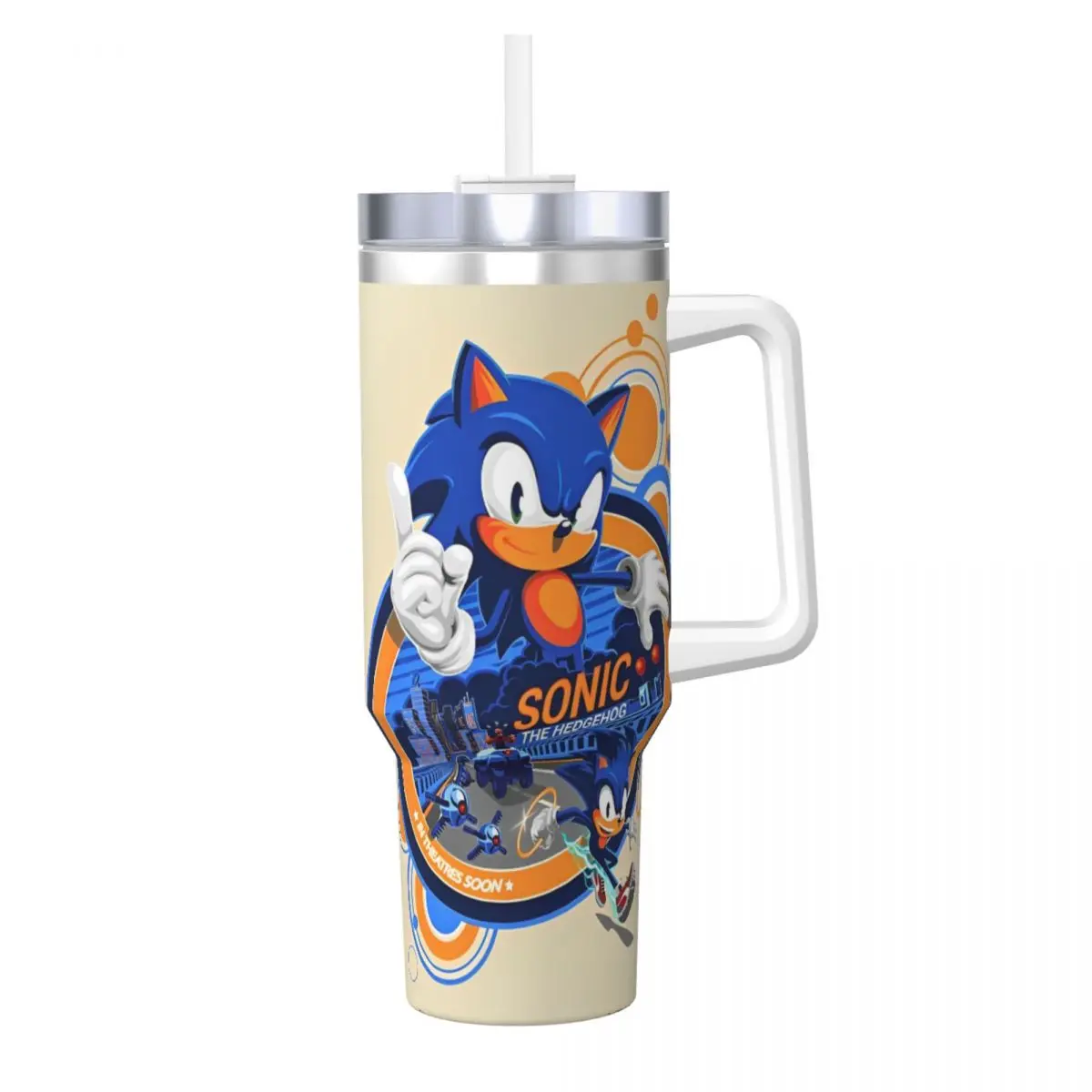 Sonic The Hedgehog Stainless Steel Tumbler Travel Thermal Cups With Straws and Lid Large Car Mugs Hot Drinks Water Bottle
Sonic The Hedgehog Stainless Steel Tumbler Travel Thermal Cups With Straws and Lid Large Car Mugs Hot Drinks Water Bottle