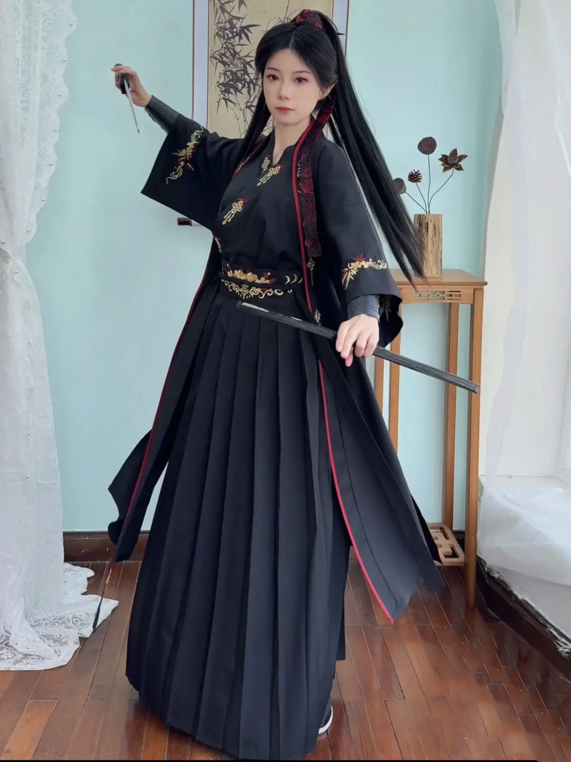 Chinese Traditional Song Dynasty Clothing Drama Cosplay Wuxia Style Hanfu Unisex Chinese Wear Couple Costume
Chinese Traditional Song Dynasty Clothing Drama Cosplay Wuxia Style Hanfu Unisex Chinese Wear Couple Costume