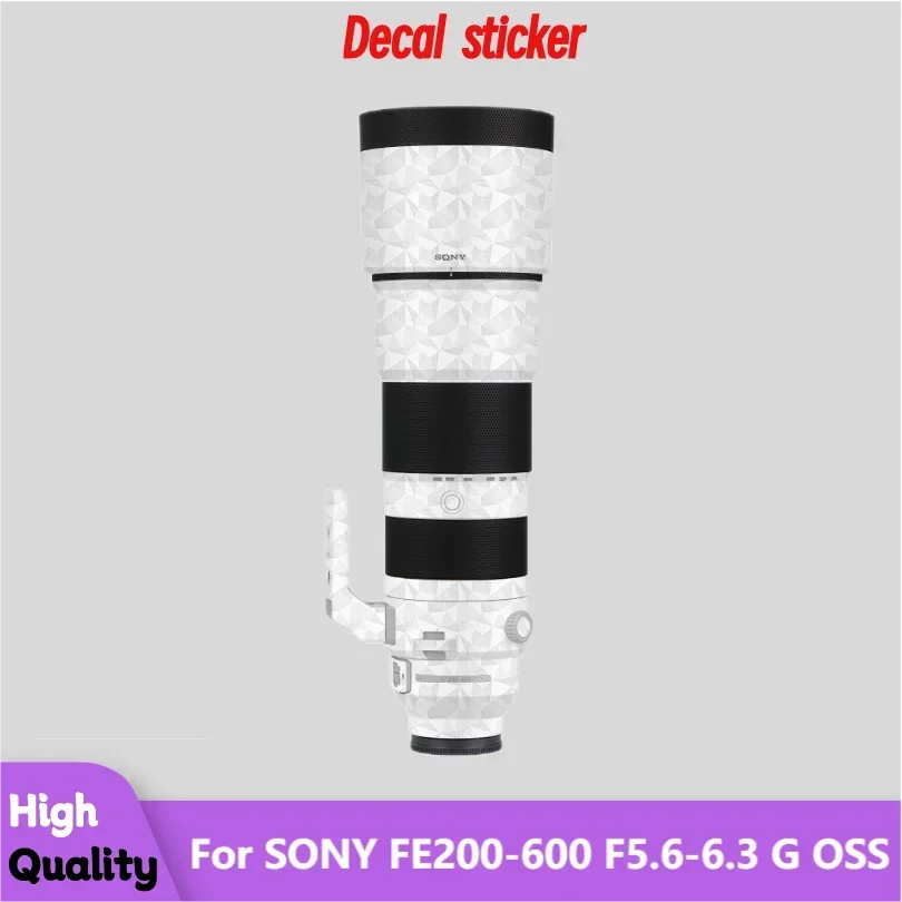 For SONY FE200-600 F5.6-6.3 G OSS Lens Body Sticker Protective Skin Decal Vinyl Wrap Film Anti-Scratch Protector Coat
For SONY FE200-600 F5.6-6.3 G OSS Lens Body Sticker Protective Skin Decal Vinyl Wrap Film Anti-Scratch Protector Coat