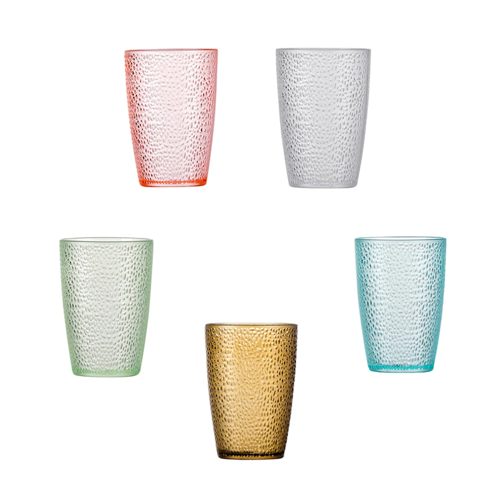 5pcs Acrylic Water Cup Clear Stackable Unbreakable Beer Mug Frosted High Temp Resistant Kitchen Tidy Glassware
5pcs Acrylic Water Cup Clear Stackable Unbreakable Beer Mug Frosted High Temp Resistant Kitchen Tidy Glassware