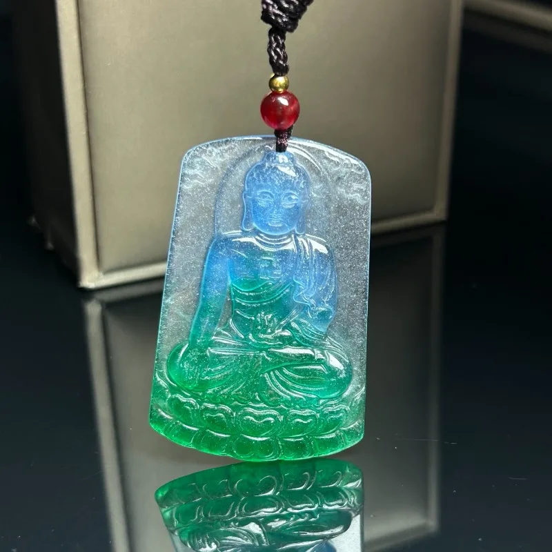 New High-ice Quartzite Jade Sun Tathagata Pendant
New High-ice Quartzite Jade Sun Tathagata Pendant