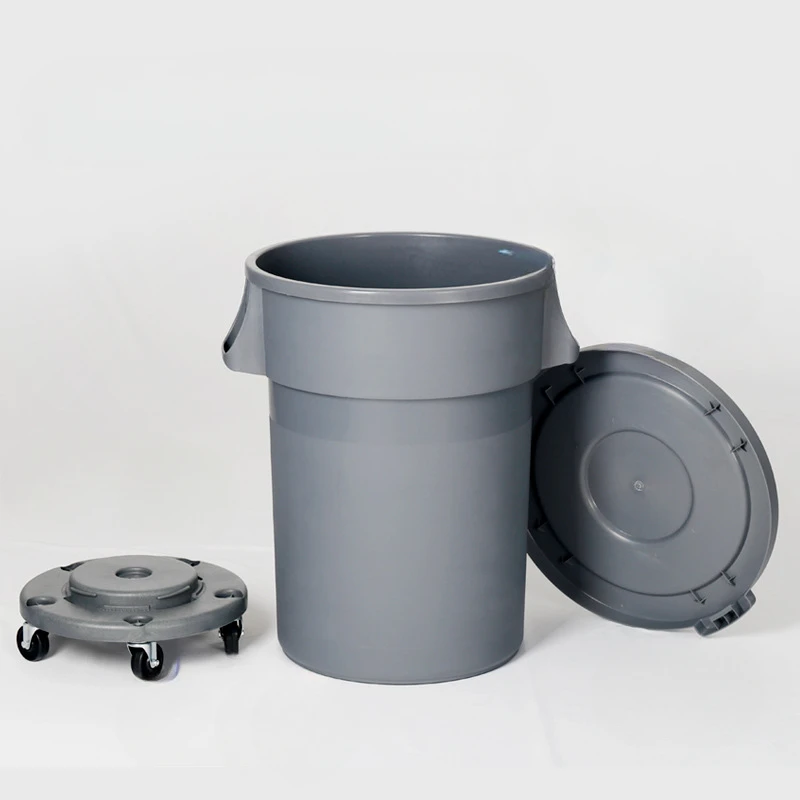Thick Circular Plastic Garbage Bin with Large Capacity and Wheels Property Sanitation and Swill Bucket
Thick Circular Plastic Garbage Bin with Large Capacity and Wheels Property Sanitation and Swill Bucket