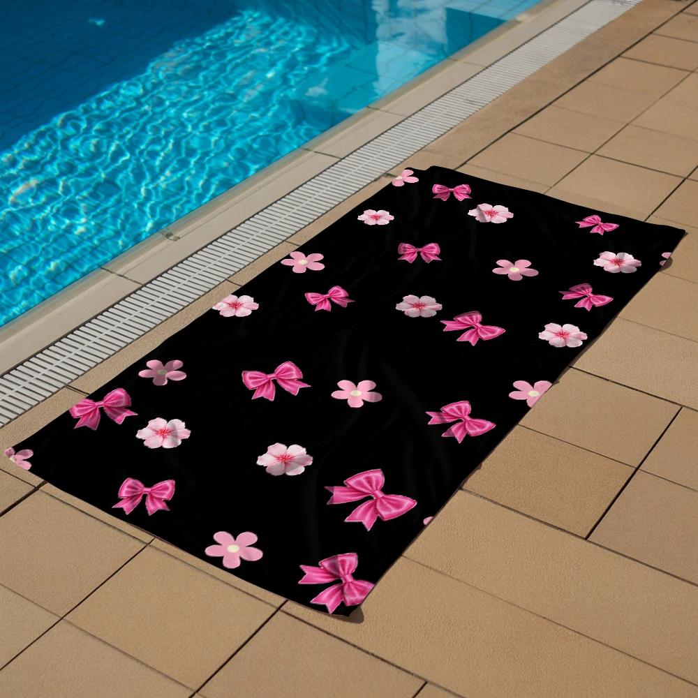 Pink Bow Cherry Blossom Microfiber Quick Dry Beach Towel Cute Cartoon Anime Absorbent Soft Bath Towel for Travel Adult Kids
Pink Bow Cherry Blossom Microfiber Quick Dry Beach Towel Cute Cartoon Anime Absorbent Soft Bath Towel for Travel Adult Kids