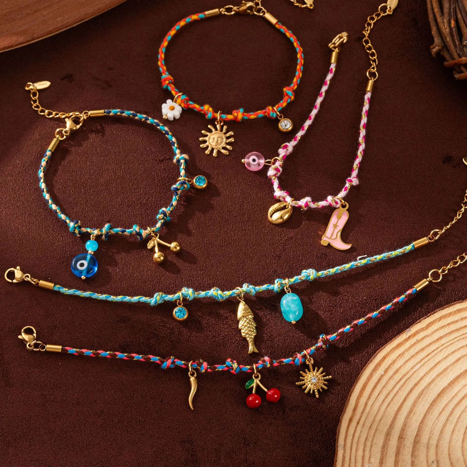 Handmade Color Braided Titanium Steel Bracelet Ins Style Dopamine High-End Natural Stone Necklace Decoration
Handmade Color Braided Titanium Steel Bracelet Ins Style Dopamine High-End Natural Stone Necklace Decoration