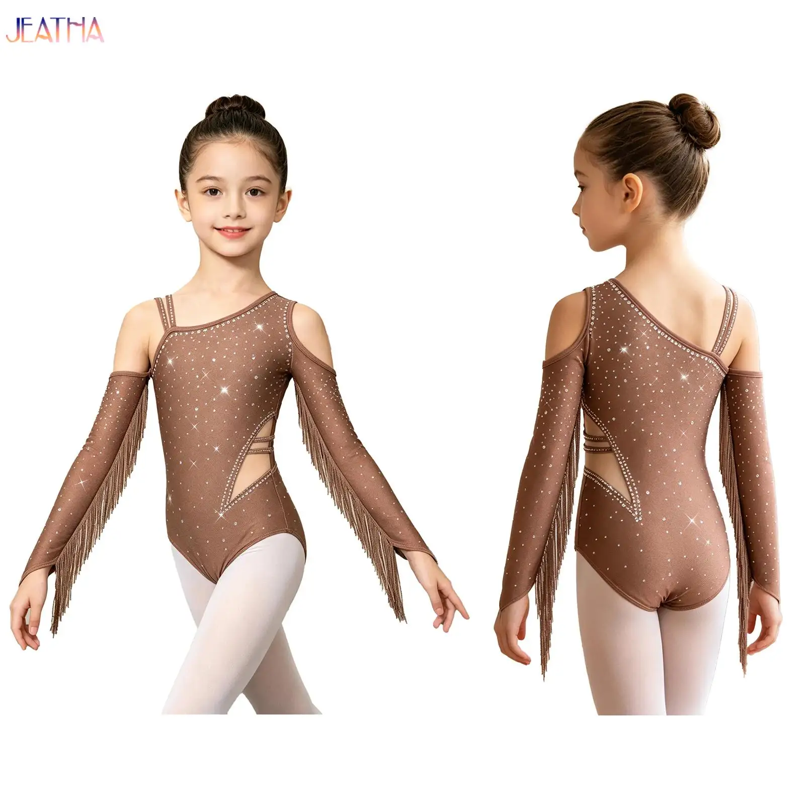 Kids Girls Rhythmic Gymnastics Artistic Skating Leotards Dress Tassel Rhinestones Ballet Latin Tango Ballroom Dance Clothes
Kids Girls Rhythmic Gymnastics Artistic Skating Leotards Dress Tassel Rhinestones Ballet Latin Tango Ballroom Dance Clothes