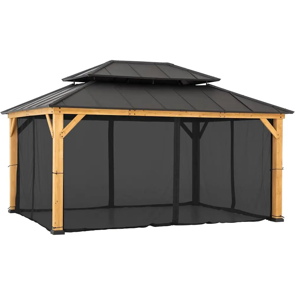 Mosquito Netting Panels - Waterproof 4-Pack for Walls or 12x16 ft Outdoor Gazebos, Patios, and Backyards, Black
Mosquito Netting Panels - Waterproof 4-Pack for Walls or 12x16 ft Outdoor Gazebos, Patios, and Backyards, Black