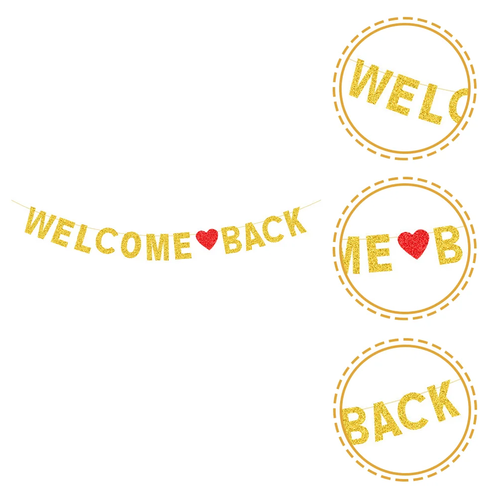 Ribbon Glitter Latte Flag Welcome Back Banner The Sign Door Paper for to School Party Man
Ribbon Glitter Latte Flag Welcome Back Banner The Sign Door Paper for to School Party Man