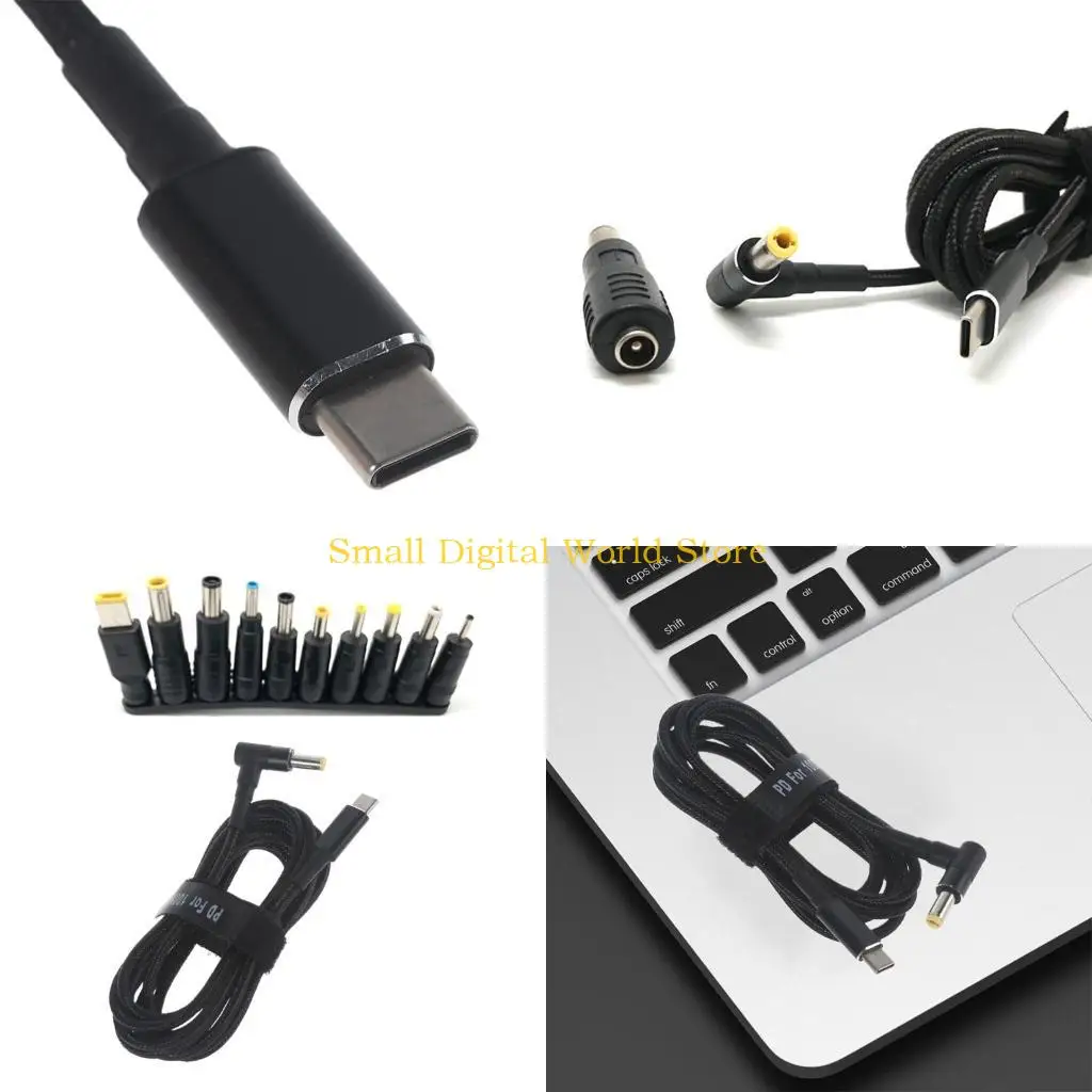 77UB 100W USB-C Type-C Laptop Power Adapter Charging Cable Cord Jack Converter with 10Pcs Connector for Laptop
77UB 100W USB-C Type-C Laptop Power Adapter Charging Cable Cord Jack Converter with 10Pcs Connector for Laptop