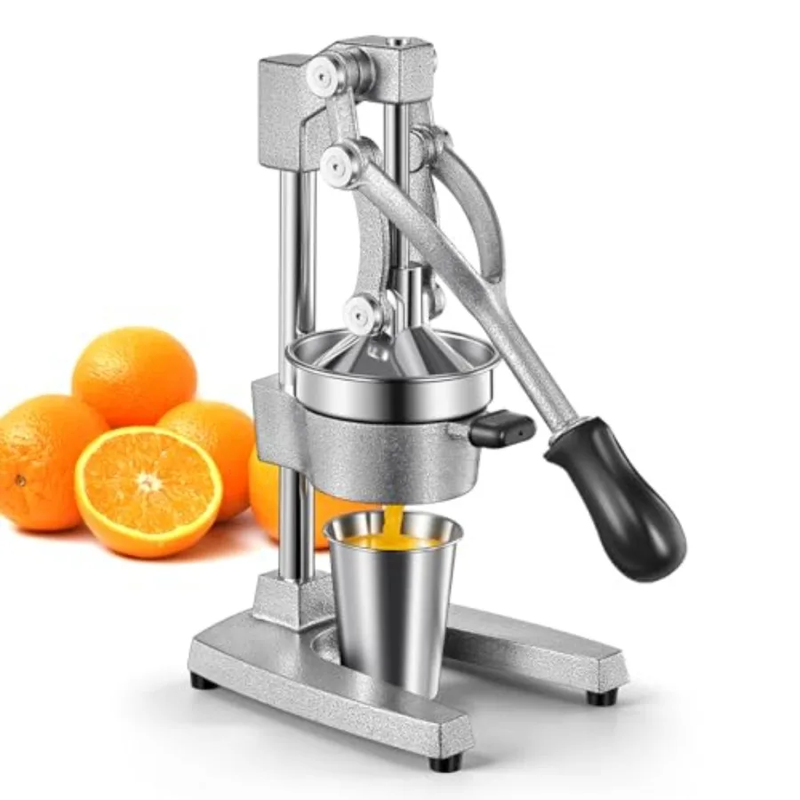 Professional Cast Iron Manual Juicer Heavy Duty Citrus Press with Stainless Steel Strainer Easy-to-Clean Hand Squeezer for Oran
Professional Cast Iron Manual Juicer Heavy Duty Citrus Press with Stainless Steel Strainer Easy-to-Clean Hand Squeezer for Oran