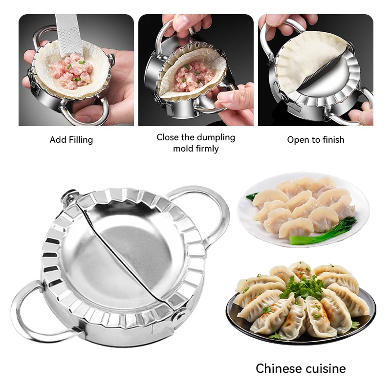 2025 New Stainless Steel Dumplings Tool Dumpling Mold Household Manual Press Kitchen Pastry Baking Dumpling Maker Accessories
2025 New Stainless Steel Dumplings Tool Dumpling Mold Household Manual Press Kitchen Pastry Baking Dumpling Maker Accessories