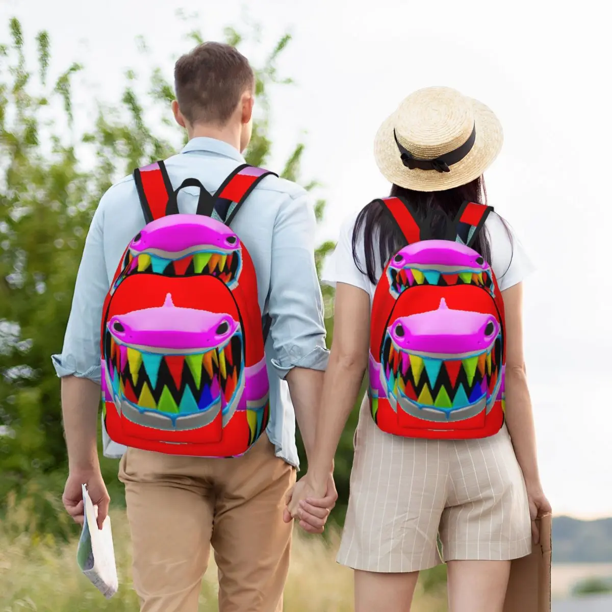 Rainbow Troll Shark (Red) Backpack Student Boys Girls BookBag Children School Bag Laptop Shoulder Bags for Men Women
Rainbow Troll Shark (Red) Backpack Student Boys Girls BookBag Children School Bag Laptop Shoulder Bags for Men Women